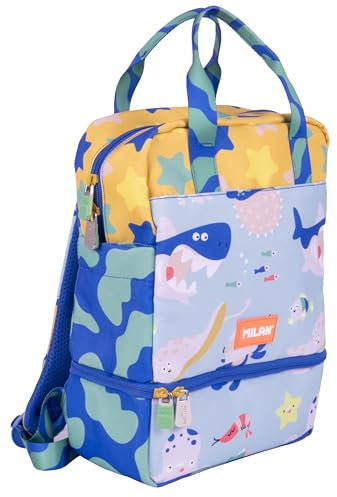 MILAN® Kinderrucksack mit 2L Kühlfach (Gesamtkapazität 9,5L) Blue Odyssey Sonderserie