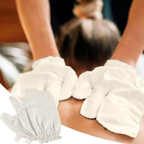 Seidenhandschuhe als leichte, luxuriöse Alternative zur Trockenbürste - für Ayurveda Massage - reinen Haut & Bekämpfung von Cellulite