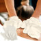 Seidenhandschuhe als leichte, luxuriöse Alternative zur Trockenbürste - für Ayurveda Massage - reinen Haut & Bekämpfung von Cellulite