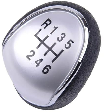 Schaltknauf Abdeckung Für Hyundai Für IX35 2010-2016 Silber 6 Gang Schaltknauf Kopf Kugelgetriebe Griffe Stick Hebelkopf 1 Stücke Schaltknüppel