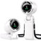 Ventilador Portátil de Mano, Turbo de Alta Velocidad, 5 Velocidades con Pantalla LED, Motor Potente, 4000 mAh, Recargable por USB, Para Actividades al Aire Libre, Viajes y Trabajo,Blanco