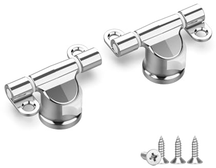 Ibergrif M20523-2er Set Abnehmbare Toilettensitz-Scharniere, Universelle Montage, Silber