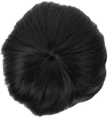 KAILIKETIY Male Short Hair Bald Wig Lightweight Hair Patch for Men Comfortable Realistic Fake Toupee for Bald Spots