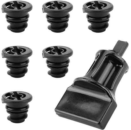 6x Ölablassschraube Kein Leck Kit mit Werkzeug, Öl Ablassen Schraube | Für VW Audi 1.8L 2.0L TSI/TFSI Benzinmotoren, kompatibel mit Golf Passat, idealer Ersatz für OEM 06L103801 06L103807
