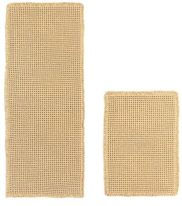 DOJASOHILMI Large Bath Mat set, Non-Slip Bathroom Rug Set 2 Pieces, 50 * 121CM+43 * 61CM Boho Bathroom Mat, Washable Shower Mat For Living Room, Bathroom Accessories Decor