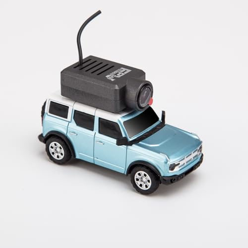 MechEdu WL 1/64 Mini Offroad APP RC Car, Vollproportionales FPV RC Car Mit Automatischer Kopplung Über Die App, WLAN-Modulsteuerung Und Kamera (RTR Version/Blau)