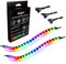airgoo Addressable RGB PC LED Strip, 2x13.8in 42 LEDs Diffused Rainbow Magnetic ARGB Strip for PC Case Lighting, for 5V 3-pin ASUS Aura SYNC, Gigabyte RGB Fusion, MSI Mystic Light Sync Motherboard