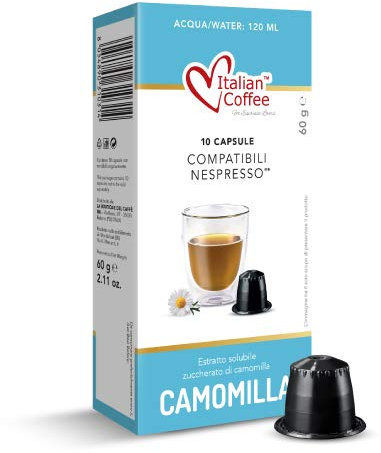 Italian Coffee 60 Capsule Camomilla Compatibile con Nespresso