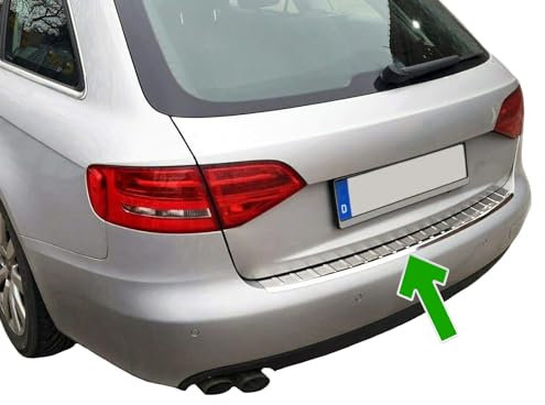 Protezione paraurti posteriore per Audi A4 B8 Avant | 2007-2015 in acciaio inox cromato protezione per bordo bagagliaio di carico