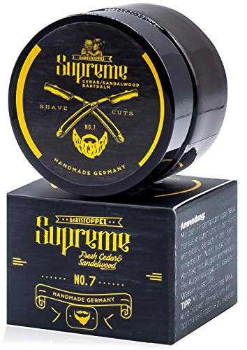 Bartwachs Zedernholz Sandelholz - Bartstoppel© Oud Wood Oak Supreme Bartpflege - Herren Biotin Bartwachstum - mit Arganöl Jojobaöl Rizinusöl