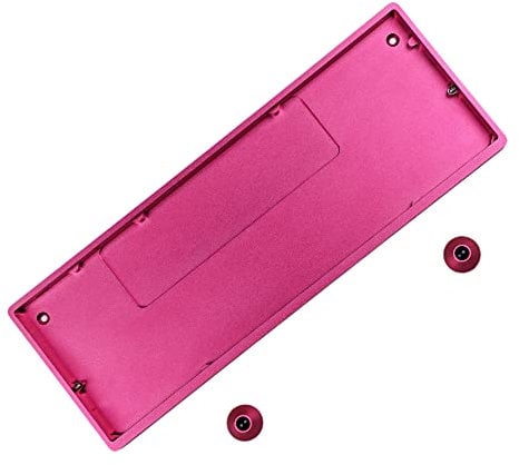 GH60 GK61 RGB Hot Swap Independent Driver Tyce-C ANSI Mechanical Keyboard DIY kit Plastic Case CNC Aluminum Case Plate PCB (CNC Alu Rose Red)