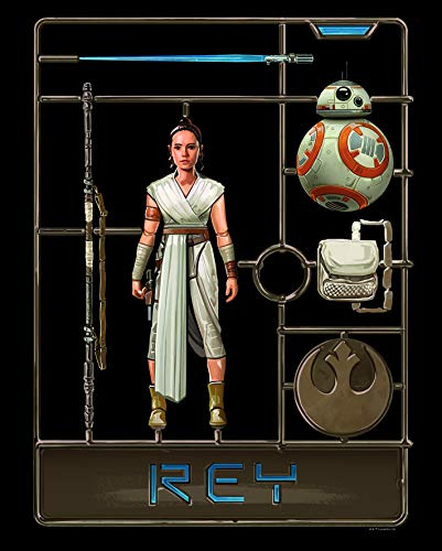 Komar Wandbild | Star Wars Toy Rey | Kinderzimmer, Jugendzimmer, Dekoration, Kunstdruck | ohne Rahmen | WB182-40x50 | Größe: 40 x 50 cm (Breite x Höhe)