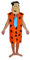 Ciao- Fred Feuerstein Flintstone Kostüm Verkleidung Herren Erwachsene offizielle The Flintstones (Einheitsgröße), Brown
