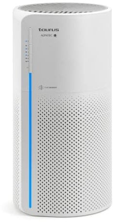 Taurus AP2030 Purificador de aire Hogar Habitación, Ari purifier, Luz Led,Filtración Triple, HEPA, carbón activo, Elimina polvo,pelos,bacterias,humos,alérgenos,CADR 120m3/h,Temporizador,hasta 30 m2