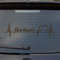 Hellweg Druckerei Borkum Herzschlag Puls Insel Nordsee Liebe Auto Aufkleber Sticker Heckscheibenaufkleber