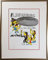 Kunstverlag Christoph Falk Zeppelin-Ich mach mein Ding - Udo Lindenberg Bild - handsignierte Auflage original Grafik im silberfarbenem Rahmen hinter Museumsglas. Likörell. Siebdruck.