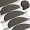 vidaXL Treppenmatten 15 STK., Stufenmatten Selbstklebend, Treppenteppich in Sisal-Optik, Treppenstufenmatte Treppenschutz, 65x21x4cm Anthrazit