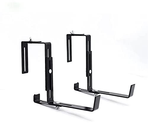 Pflanzkastenhalter-Set, verstellbare Blumenkastenhalterungen für Terrasse, Gartenzaun, Pergola, Balkon