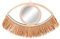 Spetebo Wandspiegel oval mit Rahmen aus Bambus und Rattan - 40 x 30 cm - Naturfaser Spiegel mit Dekor rund - Wandschmuck Hängedeko Wanddeko Auge
