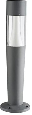 Licht-Erlebnisse Wegeleuchte IP54 Grau 77 cm hoch Ø22cm GU10 Modern FLANNA Stehlampe Pollerleuchte Garten Weg