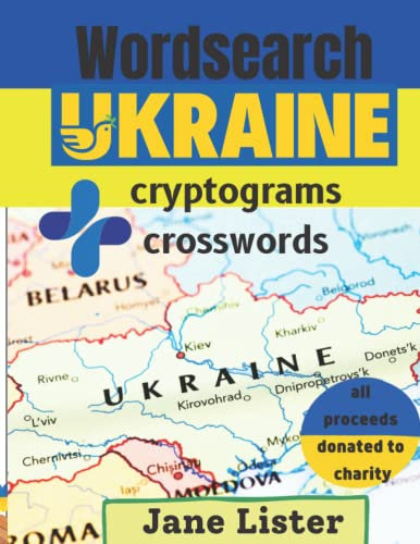 Ukraine wordsearch book. 100 themed puzzles in Large print for teenagers, men, women and older adults.
