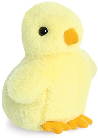 Aurora, 31860, Mini Flopsie Cheeky Küken,20,5cm, Eco-Friendly Plüschtier, Gelb