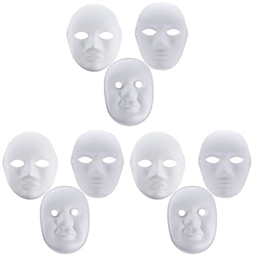 Artibetter 27 STK Leere Maske Epoxid-silikonform Unbemalte Masken Selber Machen Fondantform Aus Silikon Mache-Art-Masken Gießform Aus Harz Karneval Gummipastenform Fudge Weiß Papier Werkzeug