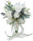 KiKom Hochzeitsstrauß Vintage Stil Weiß Rose Braut Braut Künstlicher Blumenstrauß Brautjungfer Hochzeit Dekoration Blumensträuße