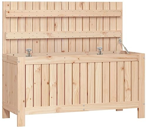 vidaXL Gartentruhe 108x42,5x54 cm Massivholz Kiefer