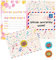 BestaFiesta 36 Girls Party Invitations Childrens Birthday Party Invitations Kids Invites with Folding Envelope Design and Holographic Stickers (Pink)