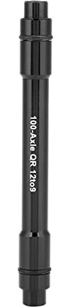 Dioche Adattatore per Perno Passante TacX Adattatore per Perno Passante Adattatore per Perno Passante per Bici in Lega di Alluminio da 12 Mm a 9 Mm Spiedo a Sgancio Rapido Nero