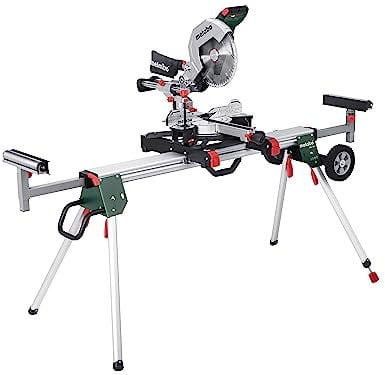 Metabo KGS 305 M 691216000 Scie radiale (carton avec support de machine KSU 401, avec inclinaison de la lame de scie, scie, classe M)