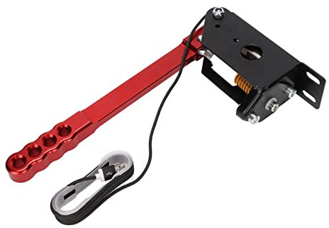 PC-Handbremse, Rote Rennspiel-Peripheriegeräte, USB Progressive Handbremse für G25 G27 G29 T500, Universelle Handbremse Zur Simulation von Rennen