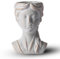 zenggp Vase Visage Pot Plante Interieur Pot De Fleur Interieur Fleurs Plante Exterieur Pot De Fleurs en Forme De Visage De Fille - Pot De Visage De Femme 21 * 16cm(Golden)