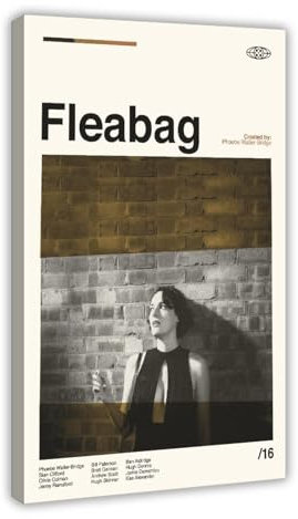 Fleabag Filmposter 2 Leinwand Poster Wandkunst Dekor Druck Bild Gemälde für Wohnzimmer Schlafzimmer Dekoration Rahmenstil 30 x 45 cm