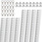 Jopassy Airlineschiene 8x1 m Aluminium,Zurrschienen Runde Halbrunde Form,Airlineschienen Set mit 20 Airlineschienen-Fitting-Ring 16 Airlineschiene Endkappe,für Wohnmobile und LKW