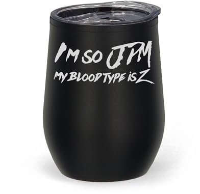 Taza térmica con texto en inglés I'm So JDM My Blood Type is Z JDM Cars
