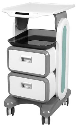 Generisch Rollwagen mit Schubladen – Professioneller medizinischer Wagen mit Rädern für Zuhause, Schlafzimmer, Salon, Labor, Krankenhaus, Zahnarzt – Rollwagen, Organizer, Schönheitswagen, Kunstwagen