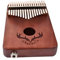 Vaguelly 1stück Tasten Kalimba Mit Eq Tragbares Daumenklavier Für Anfänger Mit Tasche Kaffeefarben
