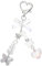 Aikeis Y2K - Porte-clés blanc mignon en forme d'étoile - Pendentif tendance pour femme et fille - Porte-monnaie, Blanc., L