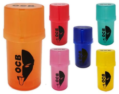 OCB 2-in-1 Multifunktionsgrinder, Behälter und Kräutermühle (FARBE ZUFÄLLIG)