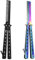 Peine Butterfly, Peine Mariposa Entrenamiento, Peine Mariposa Plegable, 2PCS Muelle Peine Peine Peinado HombresPlegable Metal Peine Herramienta Práctica Herramienta Belleza para Cabello Barba