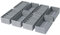 Homsorout Drawer Organiser Underwear Storage, Foldable Wardrobe Organizer 8 Pack Fabric Drawer Divider System for Trousers, Clothes, Socks, Grey