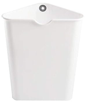 HESTAYAY Dreieckiger Abfalleimer ohne Deckel für Küche, Wohnzimmer, Büro mit Ecke, nordischer einfacher Papierkorb, Vier Farben, schlank