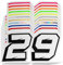 ERREINGE Adesivo NUMERO RACING PERSONALIZZABILE | Sticker prespaziato | compatibile per parabrezza, cofano auto, lunotto, carena moto, bici, casco, tuning, pista (10 cm)