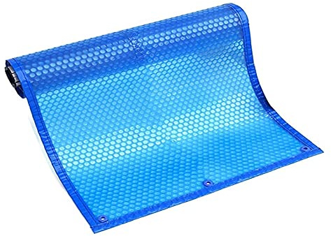WLCGYD Abdeckplane Pool Solar-Poolabdeckung, Rechteckige Schwimmende Thermal-Spa-Decke Aus PE-Blasen, Für Oberirdische Pools, Blaue Blase(150x250cm(5ftx8ft))