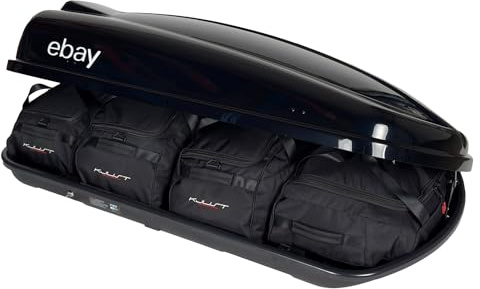 KJUST Taschen Set 4stk kompatibel mit Dachbox LEVUP EBAY EDITION 420