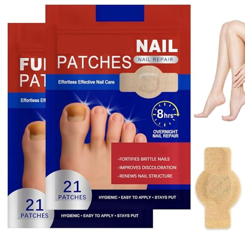 42 Stück Pilz-Nagel-Patches, Mehrzweck-Zehennagelreparatur-Pads, Zehennagel-Patches