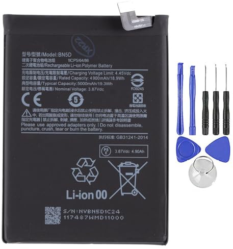 ELLENNE - BATTERIA COMPATIBILE PER XIAOMI BN5D REDMI NOTE 11 / NOTE 11S / POCO M4 PRO 4G 5000MAH + KIT CACCIAVITI