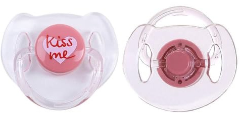 Dioche Magnet-Schnuller für Wiedergeborene Puppen, 4 Stück, Lebensechte Babypuppen-Zubehör, Magnetische Brustwarzen, Schnullerzubehör für Wiedergeborene Künstler, Blau, Grün, Rosa, Weiß (1 Stück)